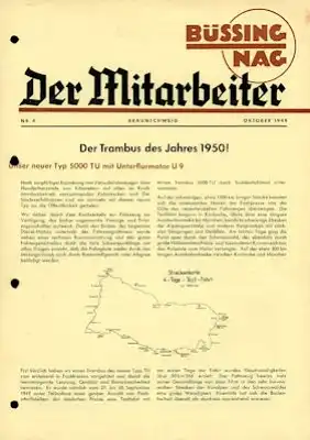 Büssing Mitarbeiter Nr. 4 Okt. 1949