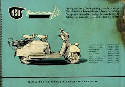 NSU Prima Ersatzteilliste 2.1958