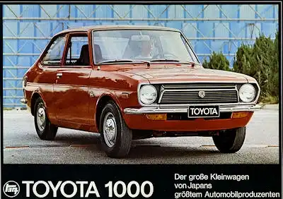 Toyota 1000 Prospekt ca. 1972