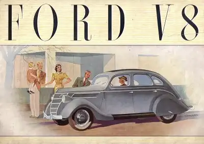 Ford V 8 Prospekt ca. 1939