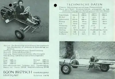 Brütsch Zwerg Prospekt 1950er Jahre