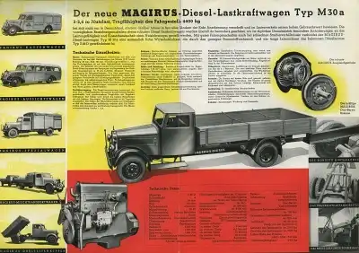 Magirus Typ M 30 A Prospekt 1938