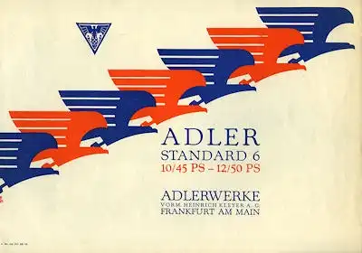 Adler Standard 6 Prospekt 12.1928