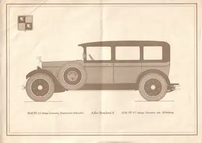 Adler Standard 6 Prospekt 12.1928