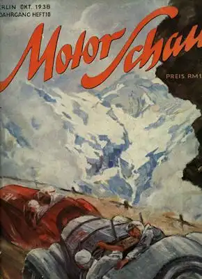 Motor Schau 1938 Heft 10