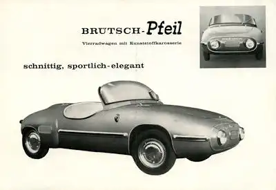 Brütsch Pfeil Prospekt 1950er Jahre