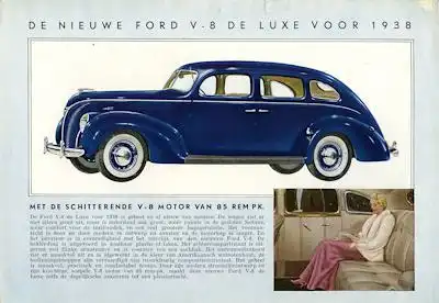 Ford V 8 Programm 1938 nl