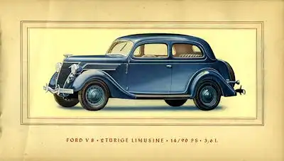 Ford V 8 Prospekt 1937