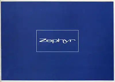 Ford Zephyr 4 + 6 Prospekt ca. 1966