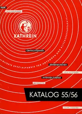 Autoantennen Kathrein Katalog 1955/56