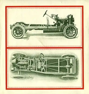 DMG Mercedes 10 / 40 PS Prospekt 1923