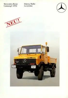 Mercedes-Benz Unimog U 1550 Prospekt 4.1986