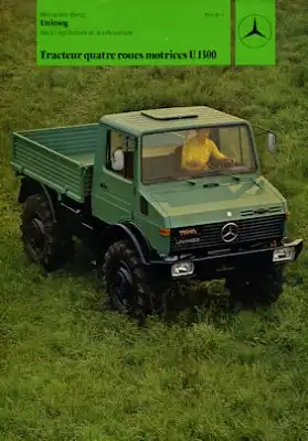 Mercedes-Benz Unimog U 1300 Prospekt 6.1980 f