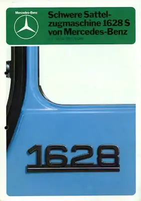 Mercedes-Benz Schwere Sattelzugmaschine 1628 S Prospekt 1980