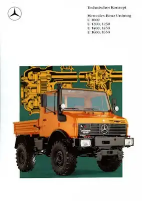 Mercedes-Benz Unimog U 1000-U1650 Prospekt 2.1989