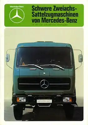Mercedes-Benz Schwere Sattelzugmaschinen Prospekt 1980