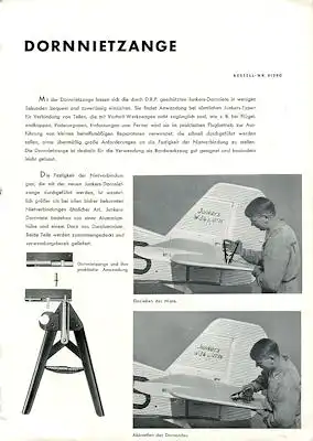 Junkers Werkzeuge Katalog 1939