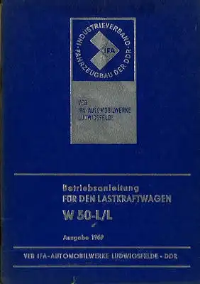 IFA W 50 L/L Bedienungsanleitung 1969
