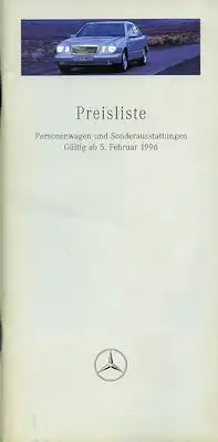 Mercedes-Benz Preisliste 2.1996