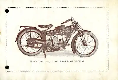Moto Guzzi 500 ccm 3,5-5 PS Prospekt 1924