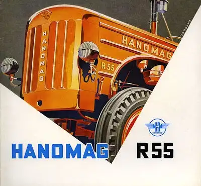 Hanomag R 55 Schlepper Prospekt 6.1954