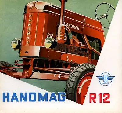 Hanomag R 12 Schlepper Prospekt 2.1954 s