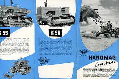 Hanomag Schlepper und Kettenschlepper Programm 1950er Jahre e