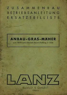 Lanz Grasmäher 8.1951