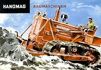 Hanomag Baumaschinen Raupen Programm ca. 1957