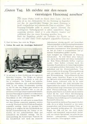 Hanomag-Dienst Nr. 16 5.8.1930