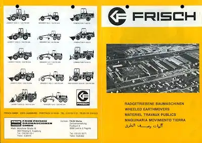 Faun-Frisch Baumaschinen Programm 1980er Jahre