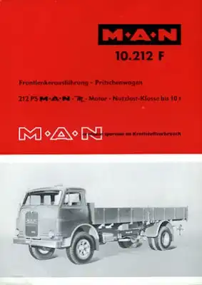 MAN Typ 10.212 F Prospekt 1960er Jahre