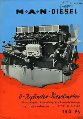MAN Motor Typ D 3555 Prospekt ca. 1939