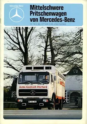 Mercedes-Benz Mittelschwere Pritschenwagen Prospekt 1979