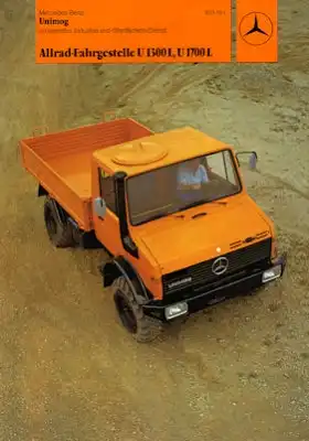 Mercedes-Benz Unimog U 1300 L + U 1700 L Prospekt 9.1977