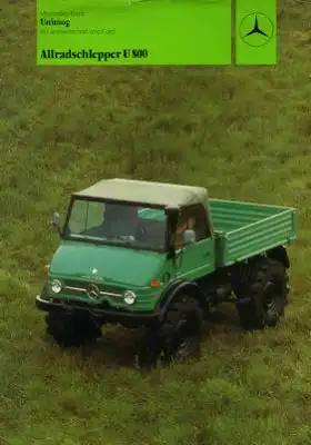 Mercedes-Benz Unimog U 800 Prospekt 5.1981