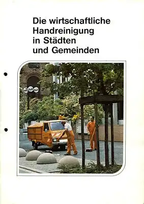 Vespa Kommunalfahrzeuge Programm 1970er Jahre