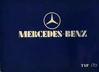 Mercedes-Benz Typ 170 Prospekt 1.1933