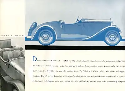 Mercedes-Benz Typ 170 Prospekt 1.1933
