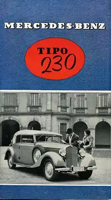 Mercedes-Benz Typ 230 Prospekt 1938 port