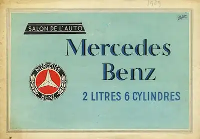 Mercedes-Benz 2 Ltr. Modell 8/38 PS Prospekt ca. 1927 f