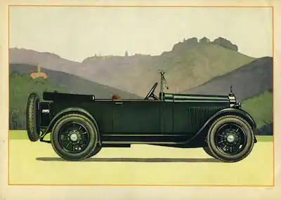 Mercedes-Benz 2 Ltr. Modell 8/38 PS Prospekt ca. 1927 f