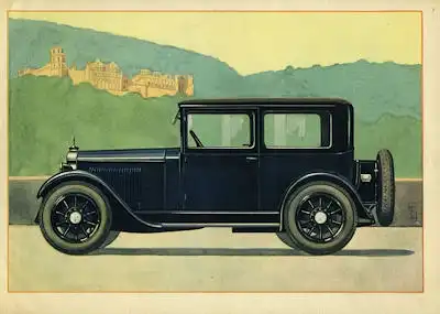 Mercedes-Benz 2 Ltr. Modell 8/38 PS Prospekt ca. 1927 f