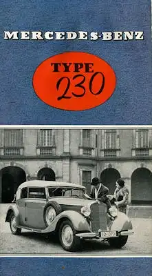 Mercedes-Benz Typ 230 Prospekt 1938 f