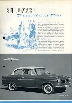 Borgward Isabella de Luxe Prospekt 11.1958