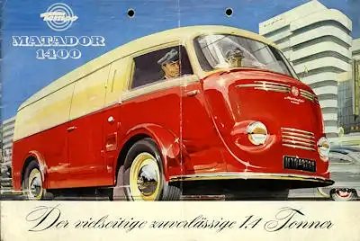 Tempo Matador 1400 Prospekt 1952