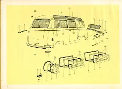 Tempo Rapid Ersatzteilliste Aufbauteile 2.1960