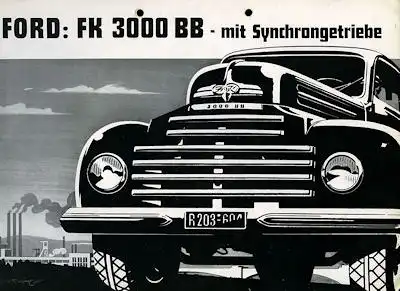 Ford FK 3000 BB Prospekt 1950er Jahre