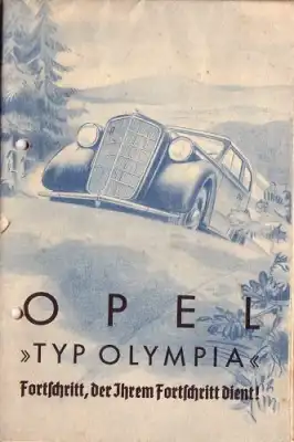 Opel Olympia Prospekt 1930er Jahre nl