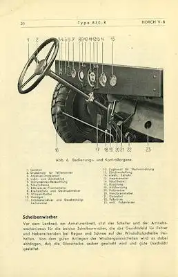 Horch 830 R Bedienungsanleitung 1937